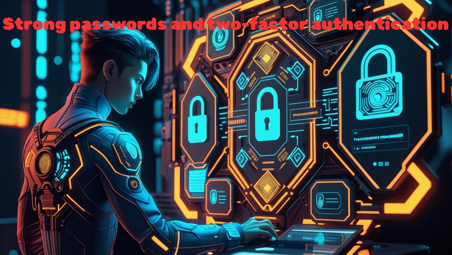 Strong passwords and two-factor authentication