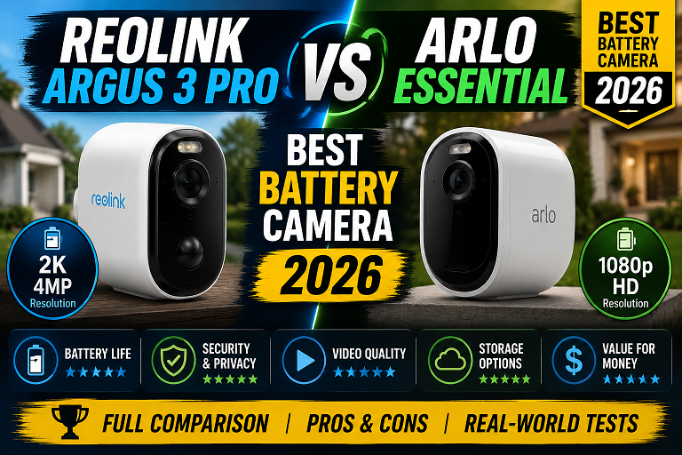Reolink Argus 3 Pro vs Arlo Essential